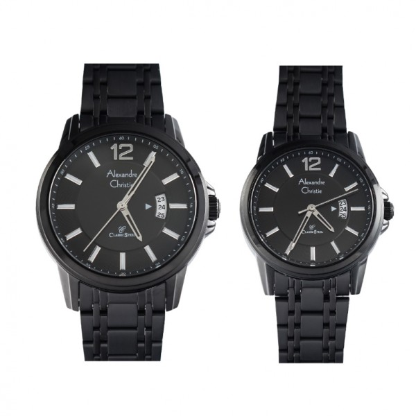 Alexandre Christie AC 8683 Full Black Couple